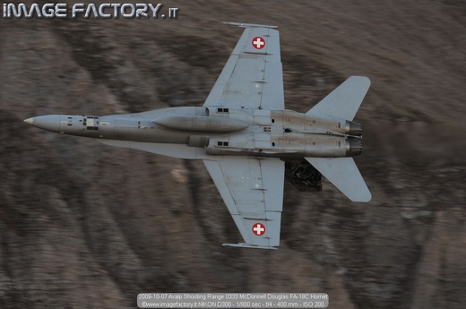 2009-10-07 Axalp Shooting Range 0333 McDonnell Douglas FA-18C Hornet